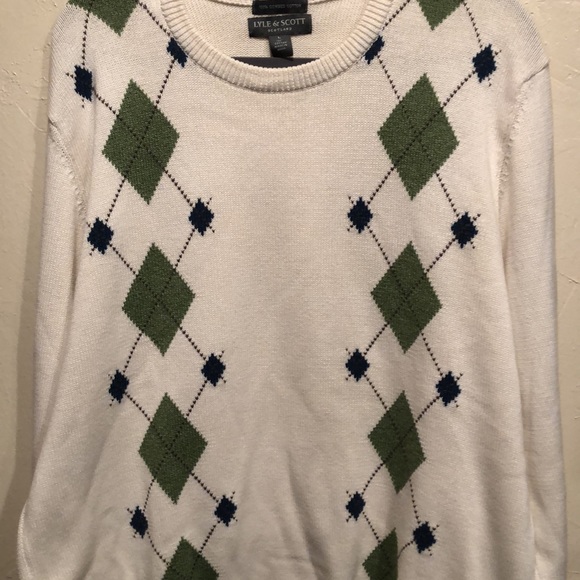 Lyle & Scott Scotland 100% combed cotton sweater. Size L - Picture 3 of 6